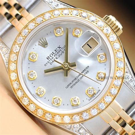 rolex con brillantes|rolex reloj de mujer.